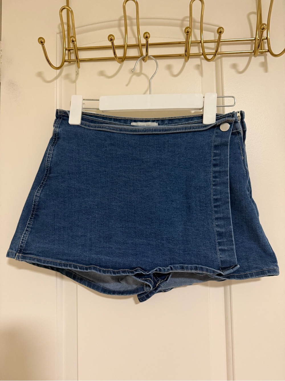 Love Tree Dark Blue Denim Skort